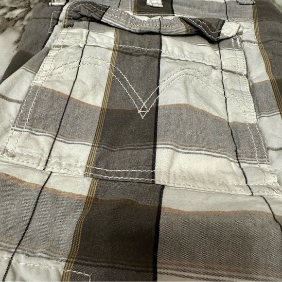 Levi’s White Tag Mens Sz 40 Gray Checkered Cargo Short Streetwear Vintage Skater - Picture 14 of 14